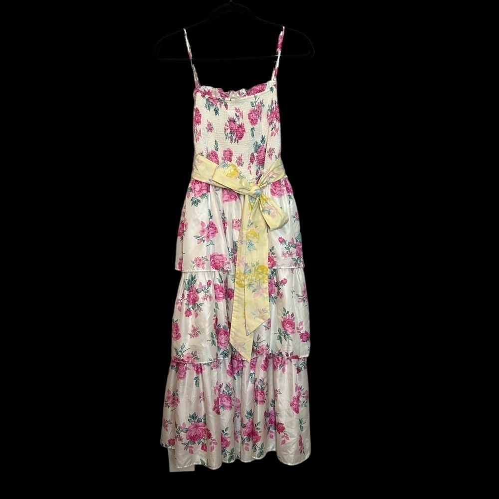 LoveShackFancy x Target Floral & Tiered Elise Midi Dress Sz. L - Picture 15 of 15